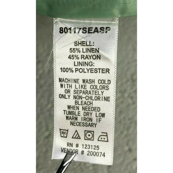 Chadwicks of Boston Women's Teal Suit Dress Style 60443SEAGL Size 16 Balzer sz14 - Picture 12 of 12